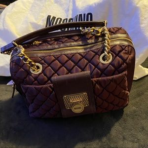 Moschino satchel Preloved Plum Color